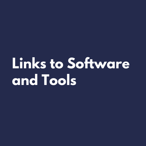 Links to Software and Tools
