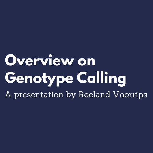 overview of genotype calling
